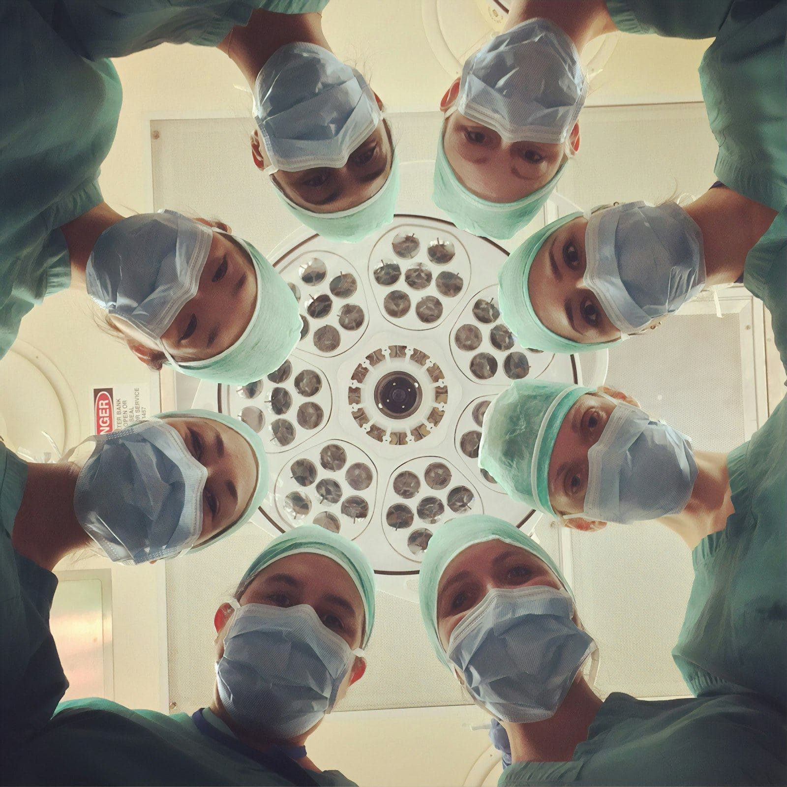 Diverse surgical and clinical team in a hospital setting